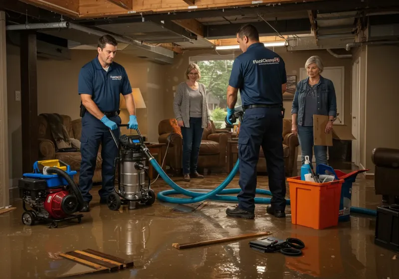 Basement Water Extraction and Removal Techniques process in Kellyville, OK